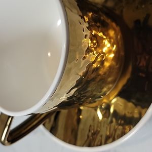 Send Me Offers! Diva Glam Yedi Housewares Metallic Gold Coffe Tea Saucer Set